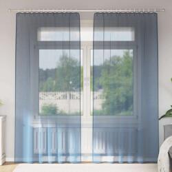 vidaXL Perdele Voile cu buzunare pentru bare 2 buc Albastru regal GartenMobel Dekor (4102213)