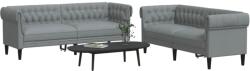 vidaXL Set de canapele, 2 piese, gri deschis, material textil GartenMobel Dekor (3209200) Canapea