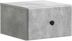 vidaXL Noptiera suspendata cu sertar, gri beton, 34, 5 x 33 x 20 cm (899111)