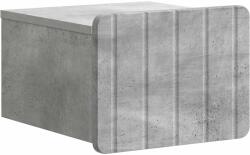 vidaXL Noptiera suspendata cu sertar, gri beton, 33 x 34, 5 x 24 cm (898261)