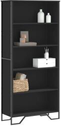 vidaXL Biblioteca, negru, 80x31x169 cm, lemn prelucrat GartenMobel Dekor (3295312) Biblioteca