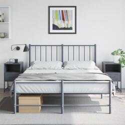 vidaXL Noptiere, 2 buc. , antracit, 36x39x60, 5 cm, otel GartenMobel Dekor (846559)