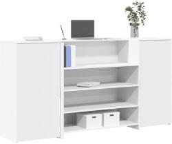 vidaXL Birou de receptie, alb, 200x50x103, 5 cm, lemn stratificat GartenMobel Dekor (3324178)