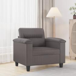 vidaXL Canapea de o persoana, gri, 60 cm, piele ecologica GartenMobel Dekor (359575) Canapea