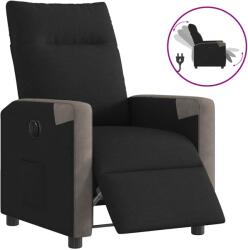 vidaXL Fotoliu rabatabil electric, negru, material textil GartenMobel Dekor (3324082)