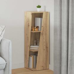 vidaXL Raft lateral Stejar Artizanal 33 x 32 x 100, 5 cm Lemn compozit GartenMobel Dekor (892426) Biblioteca