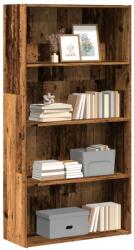 vidaXL Biblioteca, lemn vechi, 80x30x152 cm, lemn prelucrat GartenMobel Dekor (857947) Biblioteca