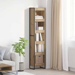 vidaXL Dulap pentru carti Stejar artizanal 80 x 30 x 155 cm GartenMobel Dekor (886383) Biblioteca