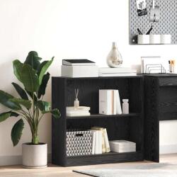 vidaXL Raft de Carti Stejar negru 80 x 24 x 76 cm Lemn compozit GartenMobel Dekor (875015) Biblioteca