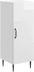 vidaXL Bufet Alb foarte lucios 33 x 34, 5 x 89, 5 cm Lemn prelucrat GartenMobel Dekor (894829) Comoda