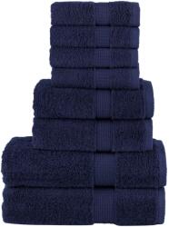 vidaXL Set de prosoape premium SOLUND, 8 piese, bleumarin, 600 g/m2 GartenMobel Dekor (137541) Prosop
