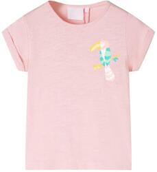 vidaXL Tricou pentru copii, roz deschis, 140 GartenMobel Dekor (11563)