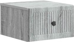 vidaXL Dulap de noapte suspendat gri Sonoma, 33 x 34, 5 x 20 cm, 1 sertar (897927)