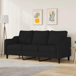 vidaXL Canapea cu 3 locuri, negru, 180 cm, material textil GartenMobel Dekor (359371) Canapea