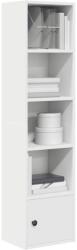 vidaXL Biblioteca, alb, 31x24x127 cm, lemn prelucrat GartenMobel Dekor (860346) Biblioteca