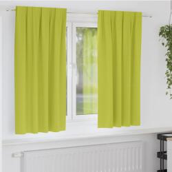 vidaXL Perdele Opaque cu Inel 2 pcs Verde 175 x 140 cm Poliester GartenMobel Dekor (4107499)