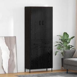 vidaXL Bufet Pe perete Stejar Negru 69, 5 x 34 x 180 cm Lemn compozit GartenMobel Dekor (3416096) Comoda