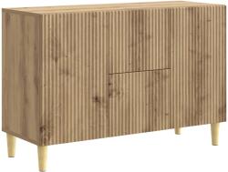 vidaXL Bufet Stejar Artizanal 89 x 34, 5 x 60 cm Lemn prelucrat GartenMobel Dekor (894664) Comoda