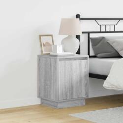 vidaXL Set 2 noptiere gri din lemn compozit, 39 x 34, 5 x 50 cm, design modern (869605)