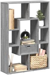 vidaXL Biblioteca, gri sonoma, 63x20x90 cm, lemn prelucrat GartenMobel Dekor (858143) Biblioteca