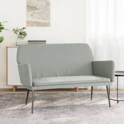 vidaXL Banca, gri deschis, 108x79x79 cm, catifea GartenMobel Dekor (351382)