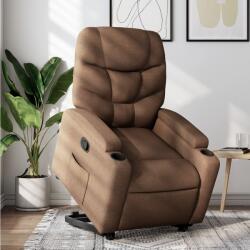 vidaXL Fotoliu rabatabil cu ridicare pe verticala, maro, textil GartenMobel Dekor (3204600)