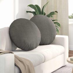 vidaXL Perne de Sezut 2 pcs Gri deschis Ø 80 cm Tesatura din corduroy GartenMobel Dekor (42014260)