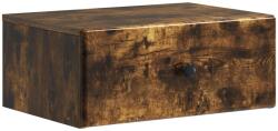 vidaXL Noptiera suspendata stejar fumuriu cu sertar, 49 x 34, 5 x 20 cm (899135)