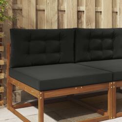 vidaXL Perna pentru canapea de exterior 2 pcs Negru Poliester GartenMobel Dekor (900853)