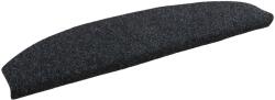 vidaXL Mochete autocolante pentru scara Semicircular 15 pcs Negru GartenMobel Dekor (42038666) Covor
