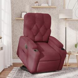 vidaXL Fotoliu electric rabatabil cu ridicare, rosu vin, textil GartenMobel Dekor (3204737)