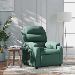vidaXL Fotoliu rabatabil, verde închis, material textil GartenMobel Dekor (373468)