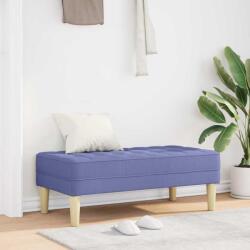 vidaXL banca cu perna Albastru Jeans 113 x 57 x 39 cm tesatura GartenMobel Dekor (42001945)