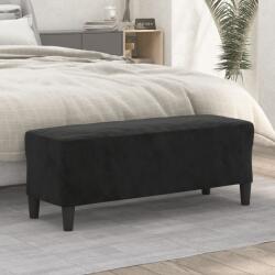 vidaXL Banca, negru, 100x35x41 cm, catifea GartenMobel Dekor (349426)