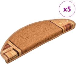 vidaXL Covorase scari, 5 buc. , bej, 65x21x4 cm, autoadeziv GartenMobel Dekor (149832) Covor