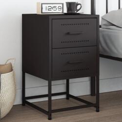 vidaXL Noptiera, negru, 36x39x60, 5 cm, otel GartenMobel Dekor (846458)