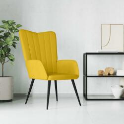 vidaXL Scaun de relaxare, galben mustar, catifea GartenMobel Dekor (327684)