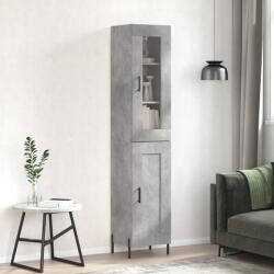 vidaXL Dulap înalt, gri beton, 34, 5x34x180 cm, lemn prelucrat GartenMobel Dekor (3199501) Comoda