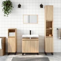 vidaXL Dulap de baie, stejar sonoma, 58x33x60 cm, lemn prelucrat GartenMobel Dekor (831591)