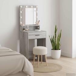 vidaXL Masa de Machiaj Gri Sonoma 50 x 41 x 135 cm Lemn compozit GartenMobel Dekor (865096)