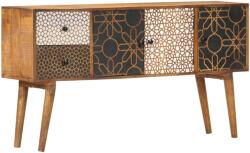 vidaXL Dulap, model imprimat, 130 x 30 x 70 cm, lemn masiv de mango GartenMobel Dekor (247917) Comoda