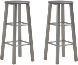 vidaXL Scaune de bar, 2 buc. , antracit, MDF GartenMobel Dekor (284387)