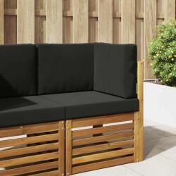 vidaXL Perna pentru canapea de exterior 3 pcs Negru Poliester GartenMobel Dekor (900751)