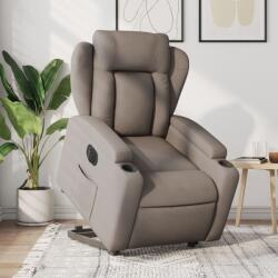vidaXL Fotoliu electric rabatabil cu ridicare, gri taupe, textil GartenMobel Dekor (3204514)