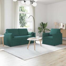 vidaXL Set de canapea 2 pcs Verde închis 158 x 78 x 80 cm tesatura GartenMobel Dekor (3407540) Canapea