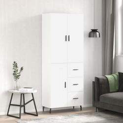 vidaXL Dulap înalt, alb, 69, 5x34x180 cm, lemn compozit GartenMobel Dekor (3196027) Comoda