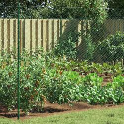 vidaXL Gard cu plasa de sarma Verde 2 x 10 m Otel GartenMobel Dekor (42033070)