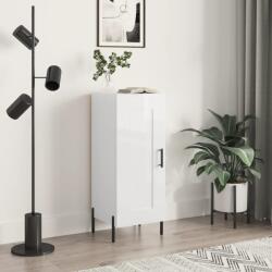 vidaXL Servanta, alb extralucios, 34, 5x34x90 cm, lemn compozit GartenMobel Dekor (830454) Comoda