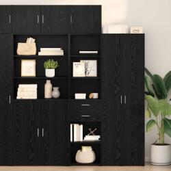 vidaXL Bufet cu sertar Stejar Negru 45 x 42, 5 x 185 cm Lemn compozit GartenMobel Dekor (3402640) Comoda