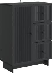 vidaXL Bufet cu sertar Negru 66 x 34, 5 x 90 cm Lemn prelucrat GartenMobel Dekor (893936) Comoda